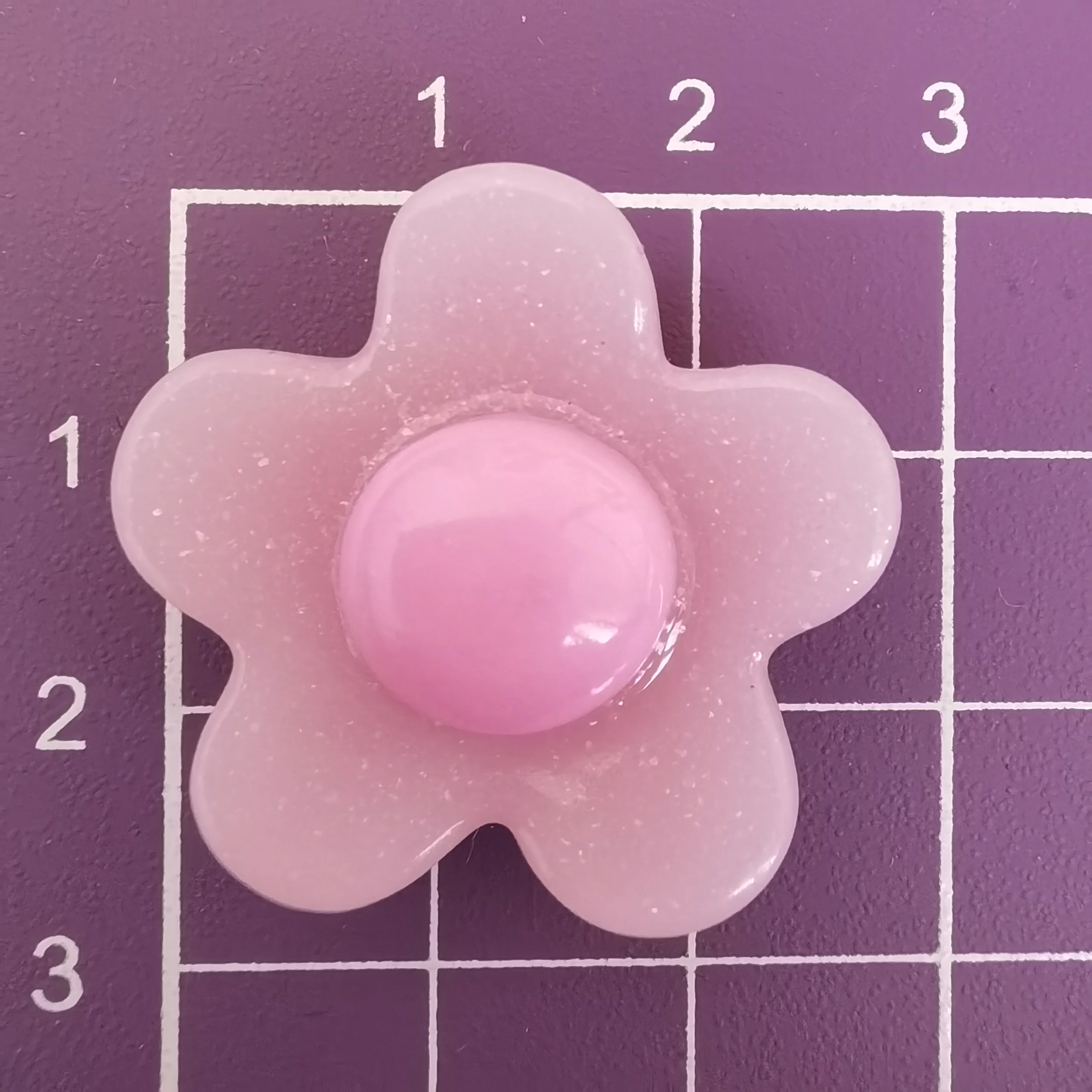 Flatback Cute Glitter Jelly Flower Resin Cabochon Scrapbooking For Phone Decoration Craft DIY Jewelry Making