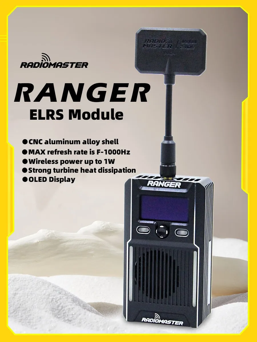

RadioMaster RANGER ELRS High-Frequency Head Faraway Crossing Machine Remote Control TX16S/ZORRO Applicable