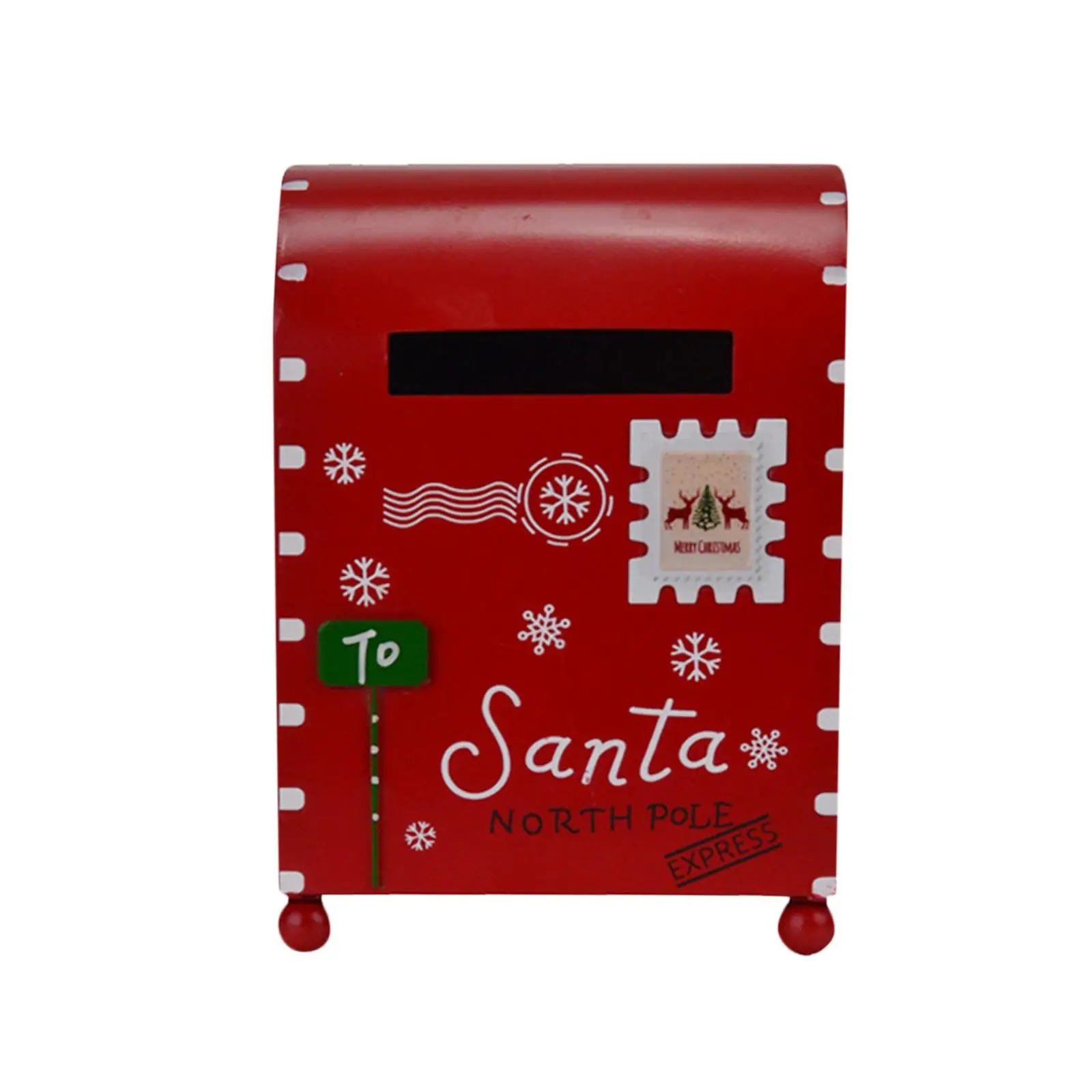 Christmas Decoration Mailbox Christmas Letter Box Santa Mailbox for Garden Yard Front Door Wedding Patio Xmas Party Decoration