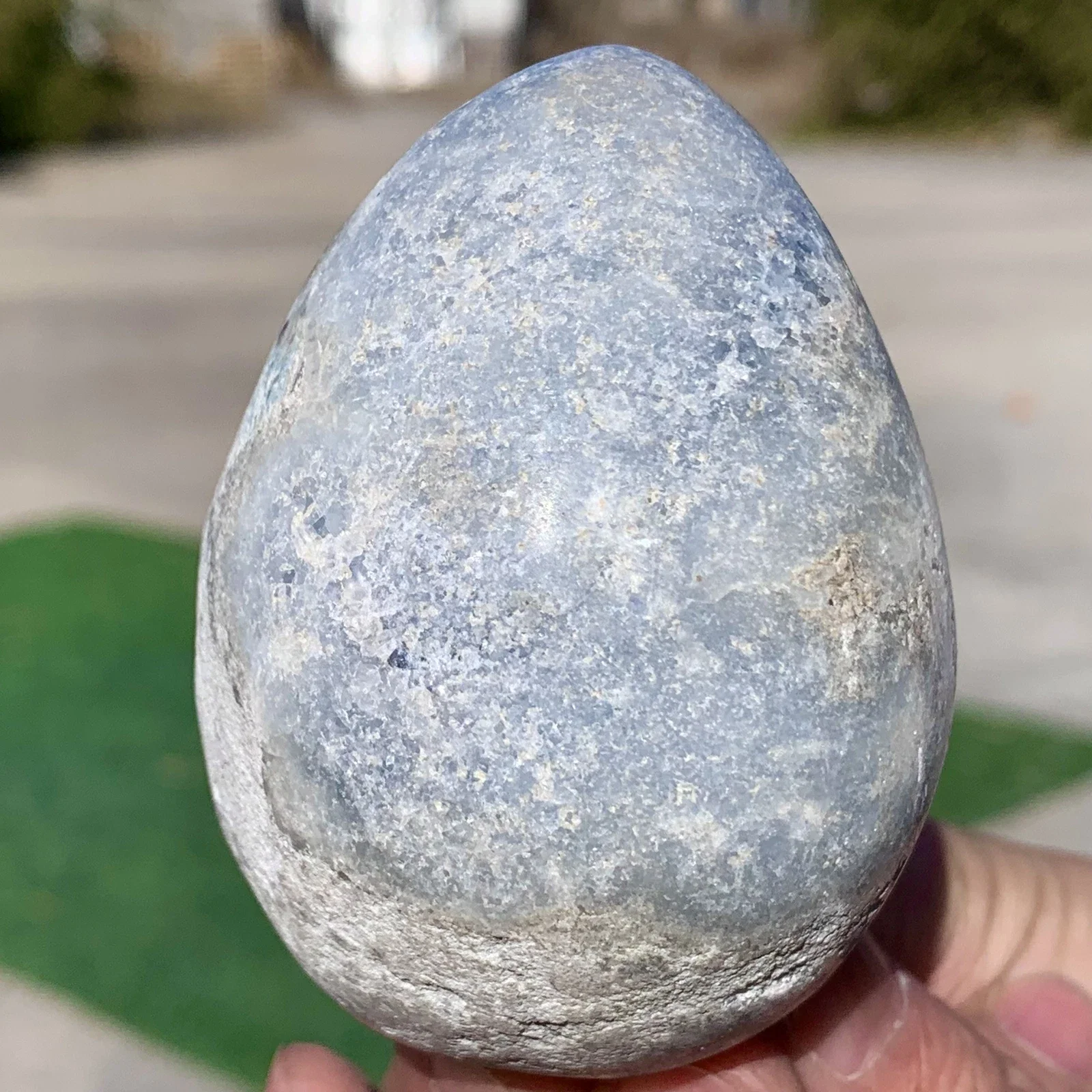 Natural Blue Celestine Crystal Cave,Quartz Crystal Blue Ore Cave, Mineral Sample Restoration