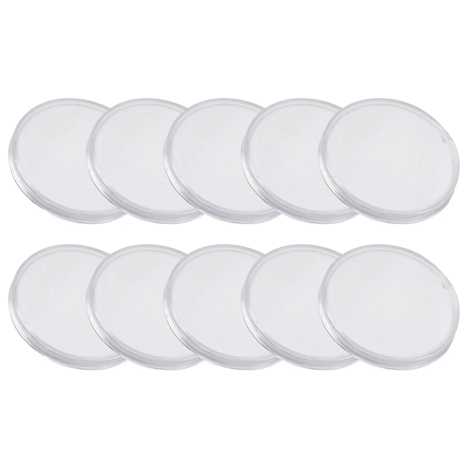 10/25/100 Pcs Transparent Plastic Coin Holder Coin Collecting Box Case Capsule Protection Boxes Container 27 39MM 40MM 46mm