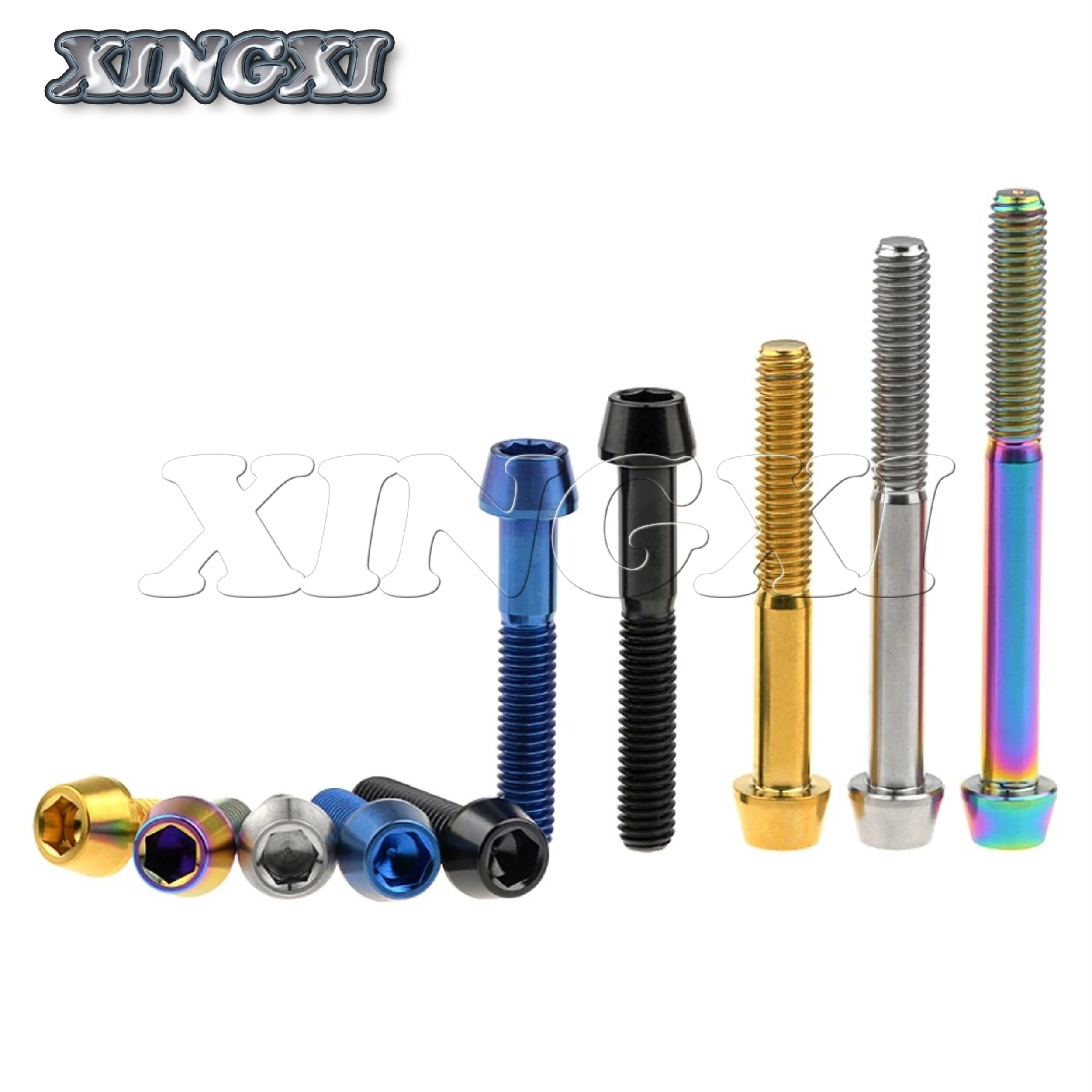 Xingxi 5 قطعة M5 M6x9-65mm مفتاح ألين تفتق رئيس الترباس المسمار ل جذع دراجة Seatpost دراجة أجزاء GR5