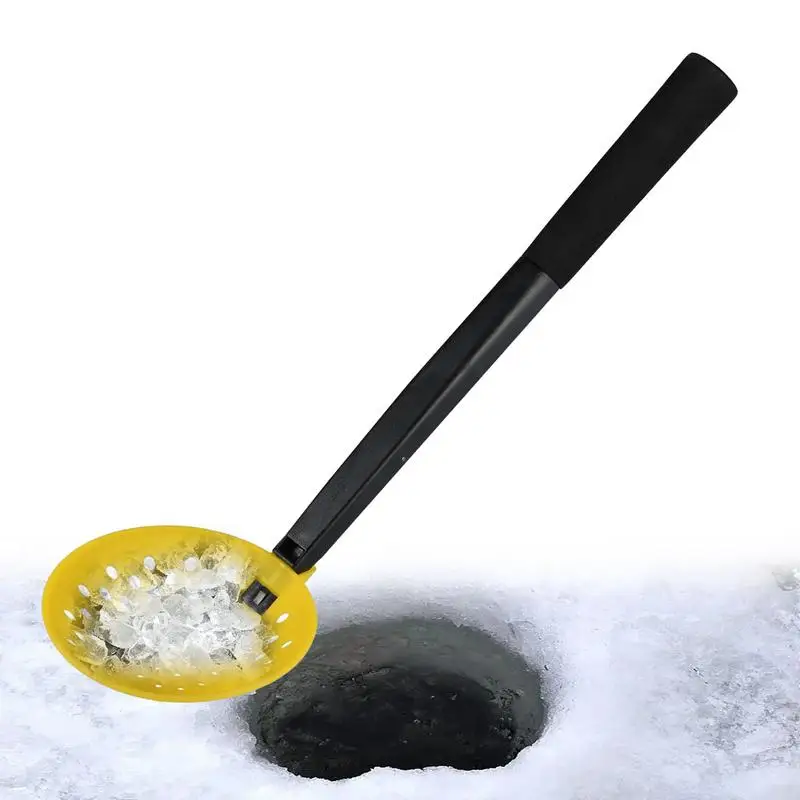 Ice Skimmer Scoop Long Handle Skimmer Scoop Winter Scooper Practical Fishing Gear With Comfortable Grip Ideal For Fishing