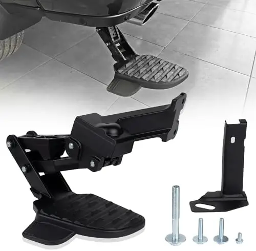 

Алюминиевая задняя ступенька DEEAGLE для кузова Ram 2500 3500 (2019-2026) – Сверхпрочная складная ступенька на заднюю дверь грузового отсека, выдерживает нагрузку до 350 фунтов