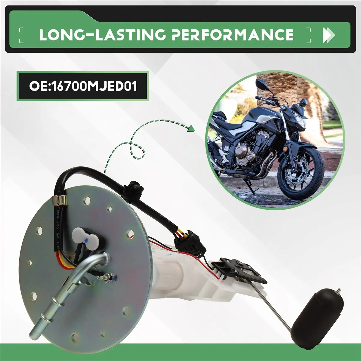 #27Z (Plastic+Metal)16700-MJE-D01 Motorcycle Fuel Pump Module for Honda CB500F CBR650F,Motorbikes Accessories