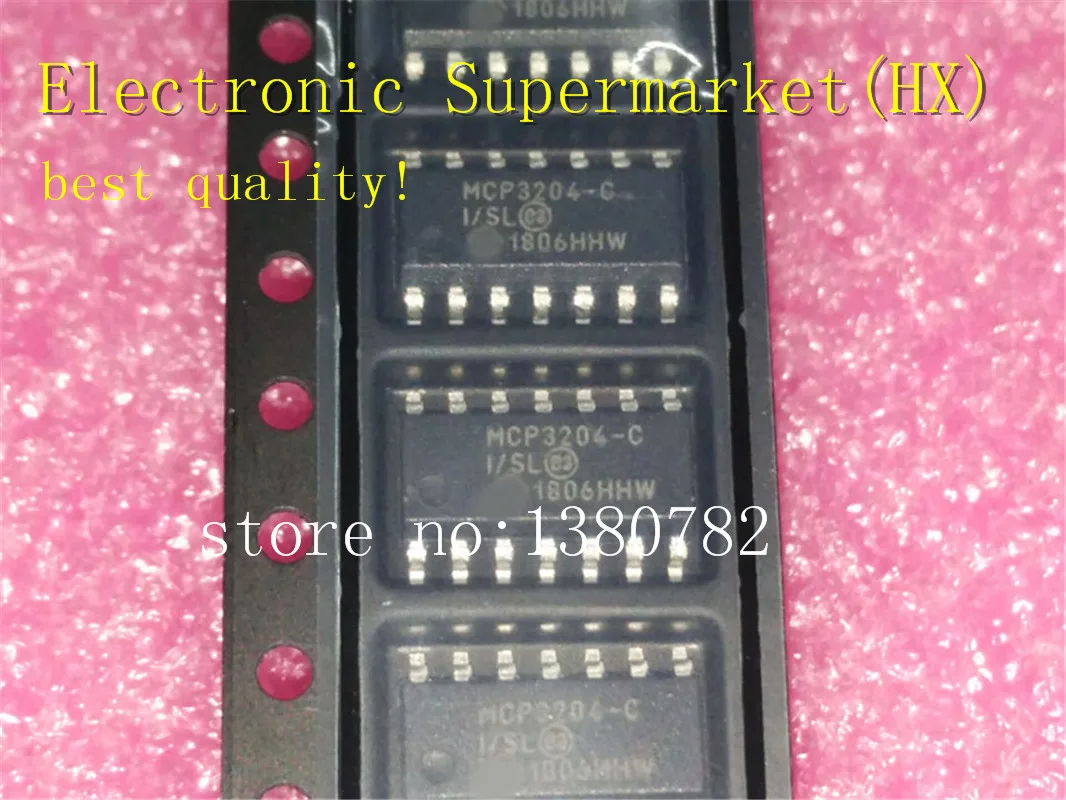 

Free Shipping 5pcs/lots MCP3204-CI/SL MCP3204 SOP-14 100%New original IC In stock!