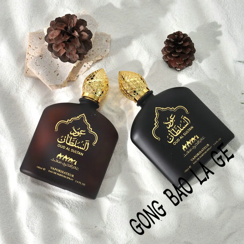 Arabian Deodorant Fragrances 100ml Gold Black Bottle Design Perfume Oil Exotic Vanilla Perfume For Men Date Beauty and health