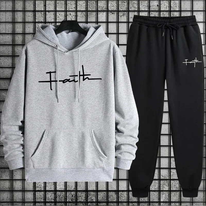 

Single Sweatshirts And Sweatpants 2026 Spring Hot Sales Comfortable Quality Outdoor Daily Sports Casual Men's Hooded Tracksuit