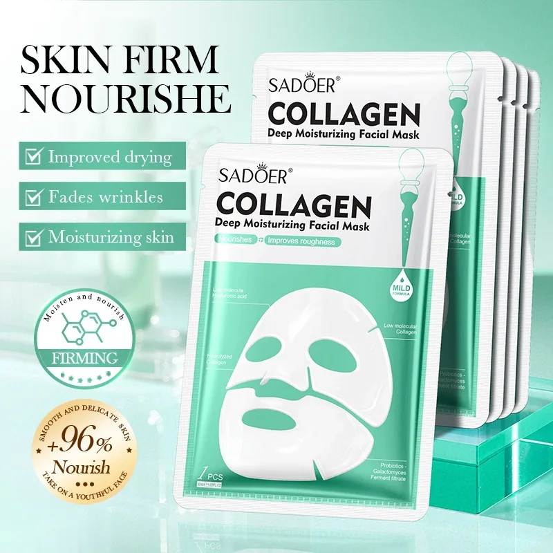 

8Pack Bio-Collagen Real Deep Mask Overnight Hydrating Face Mask for All Skin Types Original Hydrating Collagen Face Mask