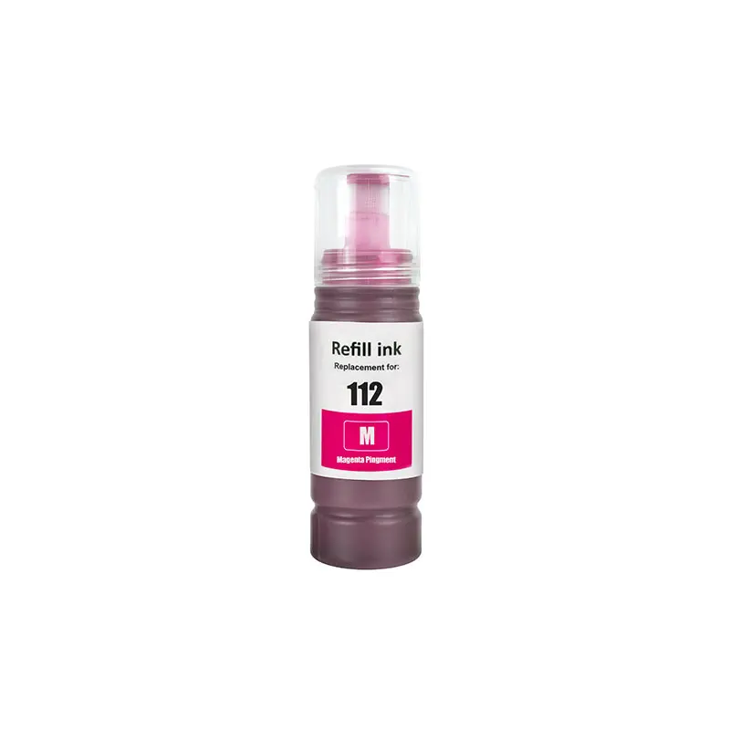 Imagem -05 - Recarga Tinta de Pigmento Impressora para Epson 112 T112 Ecotank L6490 L6550 L6570 L6580 L11160 L15150 L15160 L15180 Alta Qualidade