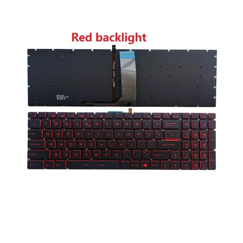 XIN-Ru-US Backlit Laptop Keyboard For MSI GS60 GS70 GP72 GL62 LG72 GL65 GL62M 7RD GL62MVR GL72M GL73 WS60 WS72 WT72 PE60 PE70