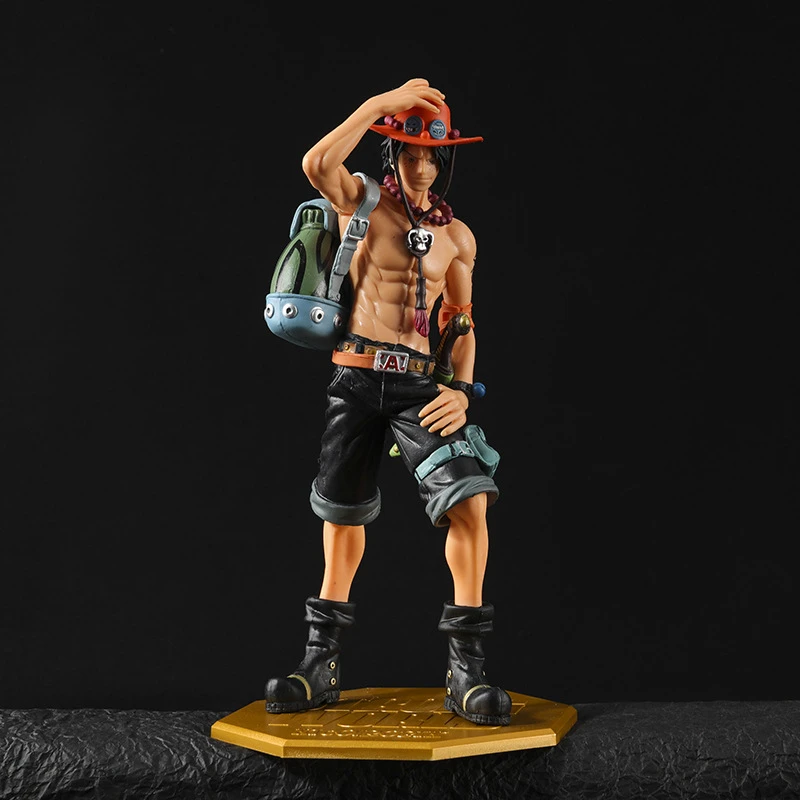 Hot Anime One Piece 10th Anniversary Fire Fist Escal D Ace Luffy Brother Figure Toys Portgas D Ace PVC Action Model Dolls Gifts