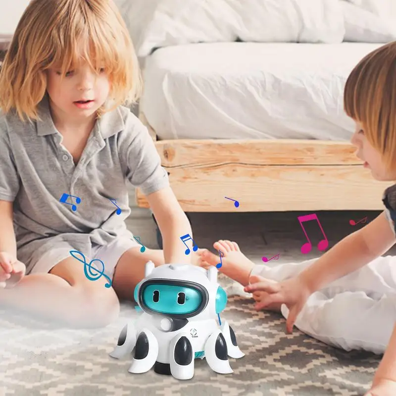 Octopus Crawl Toy Walking Robot Toy Octopus Shaped Electric Toy Crawling Walking Toys Activity Octopus Early Learning