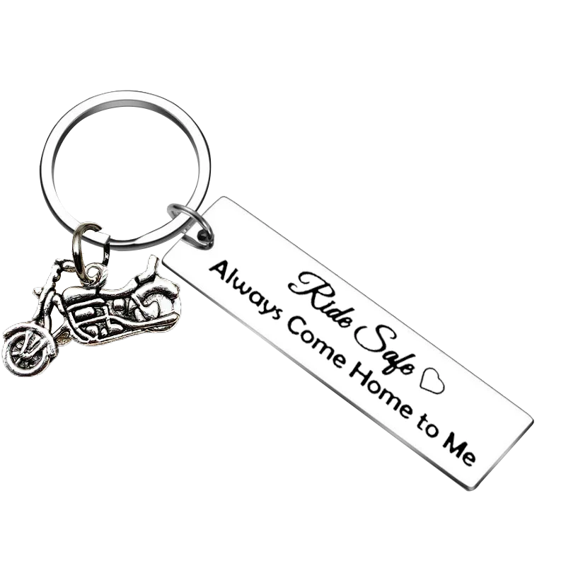 New Ride Safe Keychain Pendant Biker Gifts Motorcycle Key Chain New Driver Cycling Lover gift