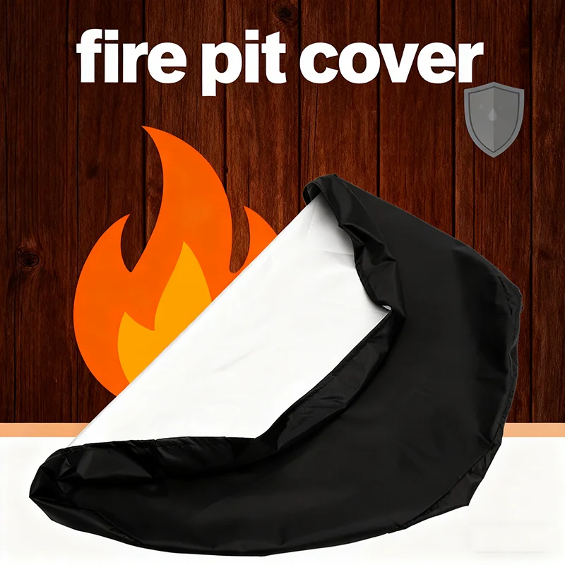 

112-сантиметровая крышка для гриля для улицы, барбекю, барбекю, водонепроницаемая огонь, круглая крышка для барбекю, каминной техники