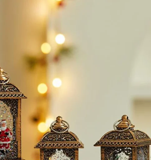 

Рождественский снежный шар, украшение, шестиугольный конус, центральная часть, Рождественский снежный шар, фонарь, блестящий декор для друзей, подростков, взрослых