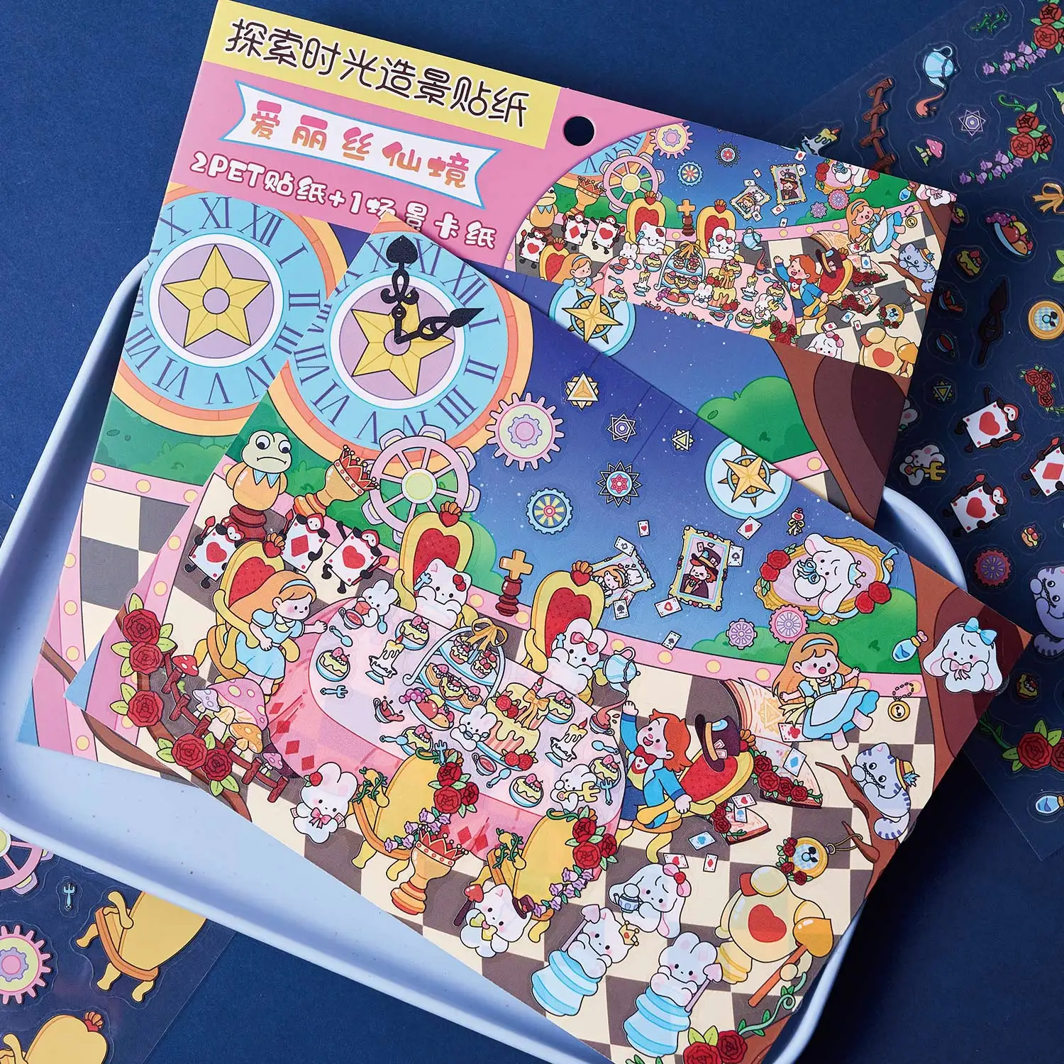 Three-Dimensional Landscaping Stickers Explore Time Series Fun Materials DIY Decompression Miniature Scene Puzzle Decorative Stickers