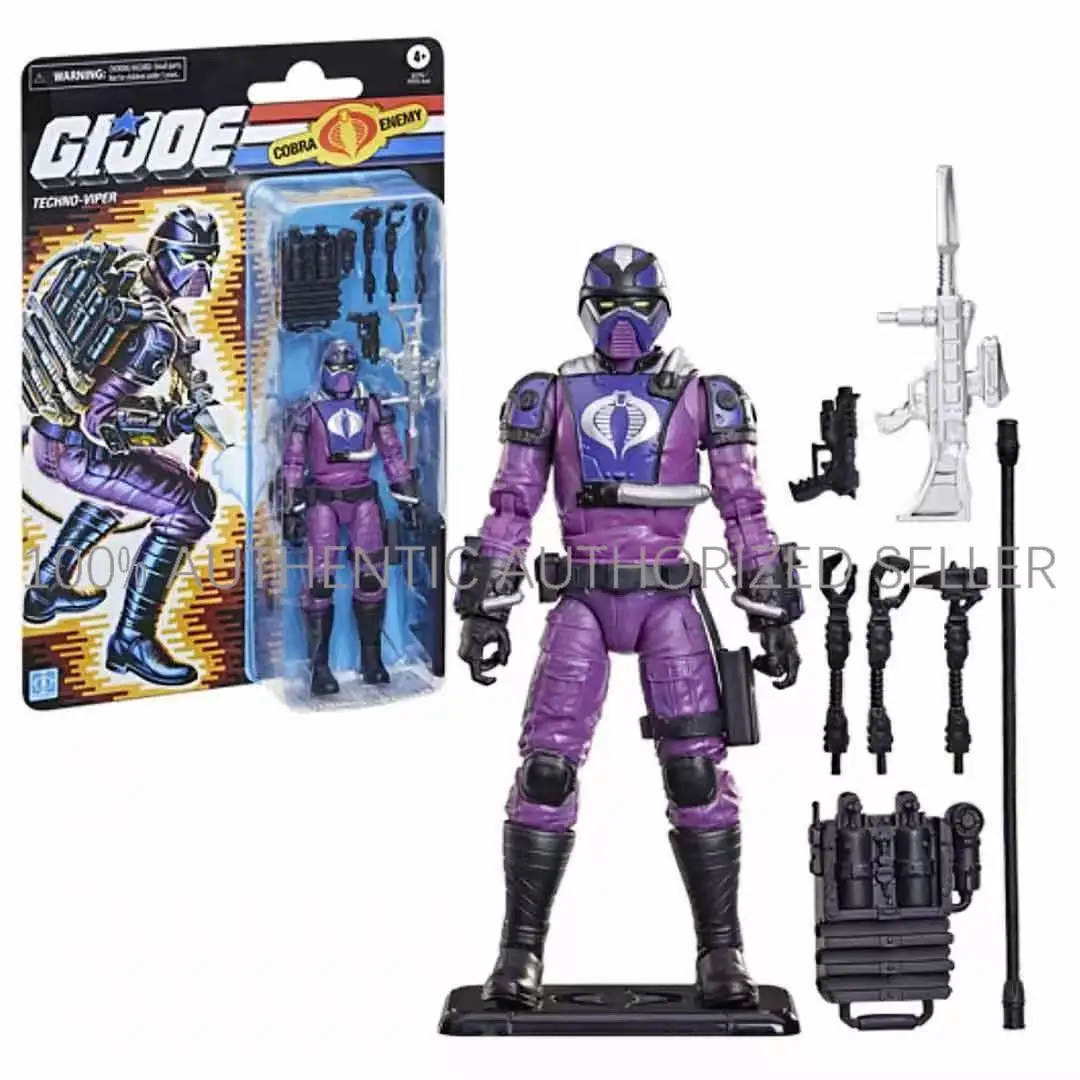 100%Original Hasbro G.I. Joe Classified Series William Wild Bill Hardy/Techno-Viper/Robert Grunt Graves Anime Figure Toy