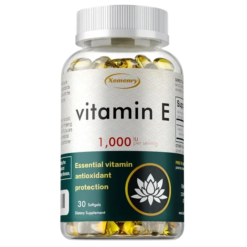 Vitamin E Capsules - Repair Damaged, Promote Skin Nutrient Absorption, Skin Firming, Wrinkle Reduction, Anti-aging, Antioxidant