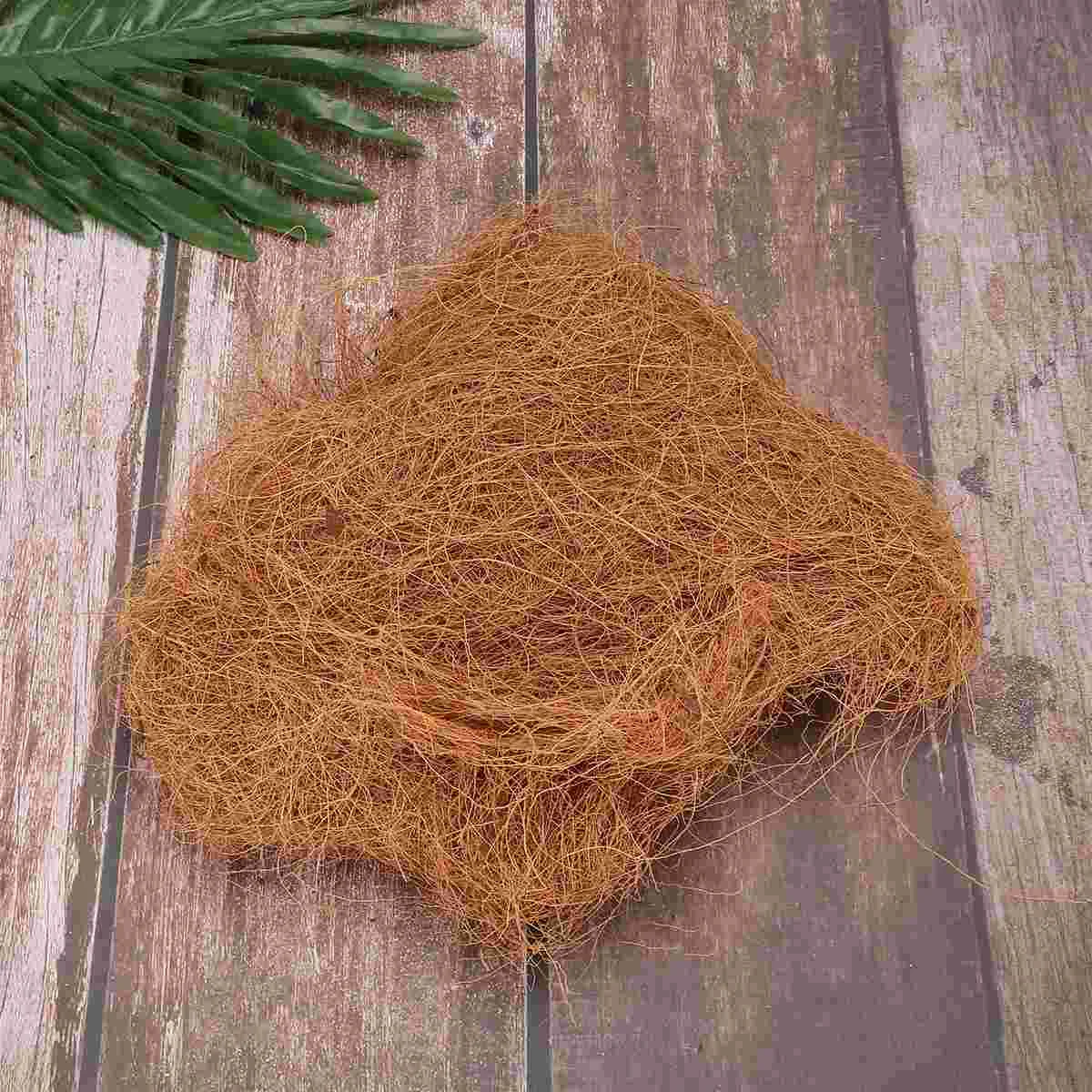 1pc Flowerpot Potted Plants Coconut Mulch Cover Pot Coir Mat Flowerpot for Garden Coconut Mulch Pot Coconut Fibre Pot