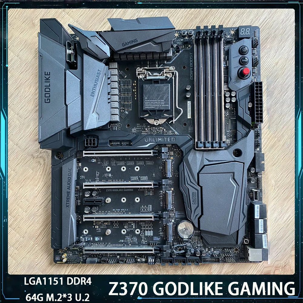 Z370 GODLIKE GAMING For Msi LGA1151 DDR4 64G SATA3*6 M.2*3 U.2 USB3.1 Support I9 E-ATX Desktop Motherboard