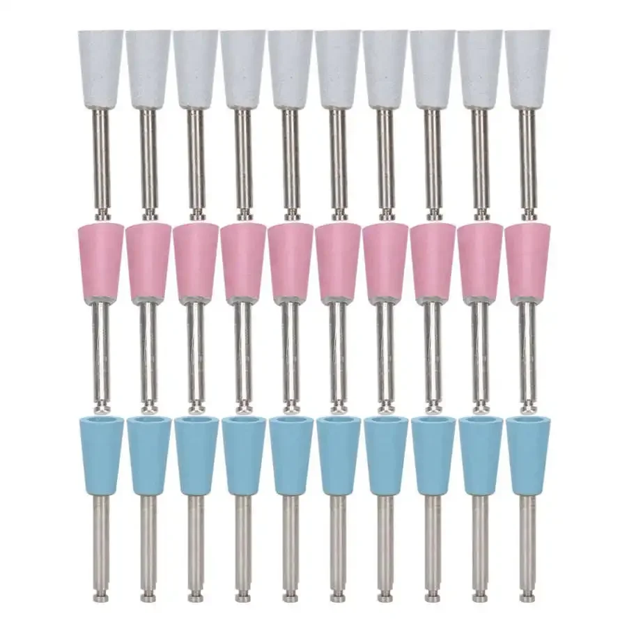 10pcs Dental Polishing Burs Low Speed  Resist High temperature  Grinding Polisher Burs Drill Bits Set Cup Shape Dentist Supplies