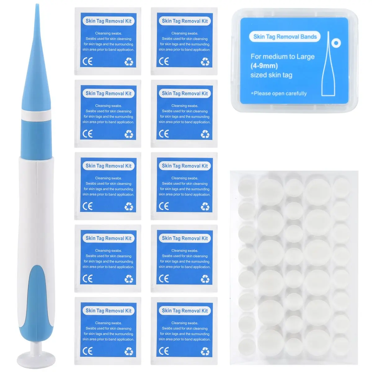 ABJA Skin Tag Removal Kit Painless Skin Tag Removal Pen Easy Skin Tag Removal Device Removes 4mm-9mm Skin Tags