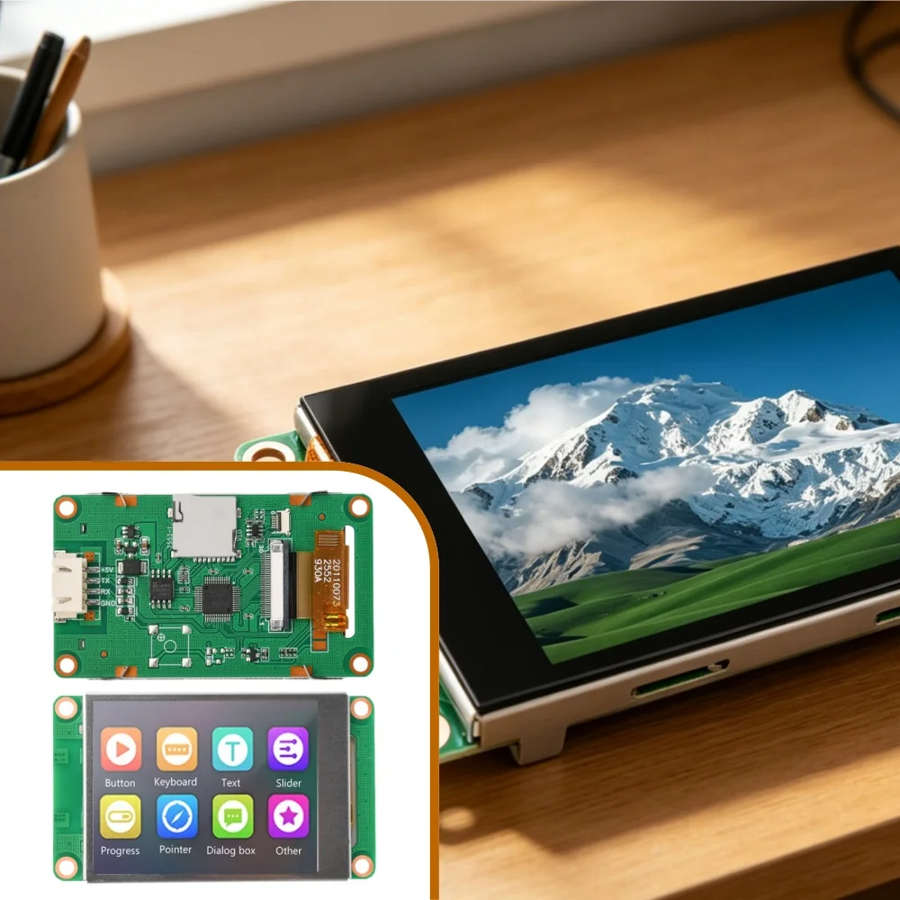 modulo-de-display-lcd-tft-serial-tjc3224t124-24-320-240-com-estrutura-metalica-interface-spi-tela-ultrafina-de-alto-brilho-300nits