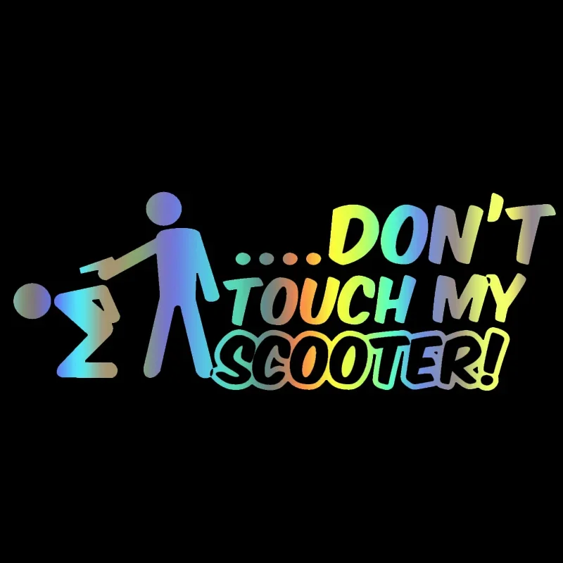 

Waterproof and sunscreen Car Stickers Vinyl Decal Do not Touch my Scooter Motorcycle Decorative Accessories Creative