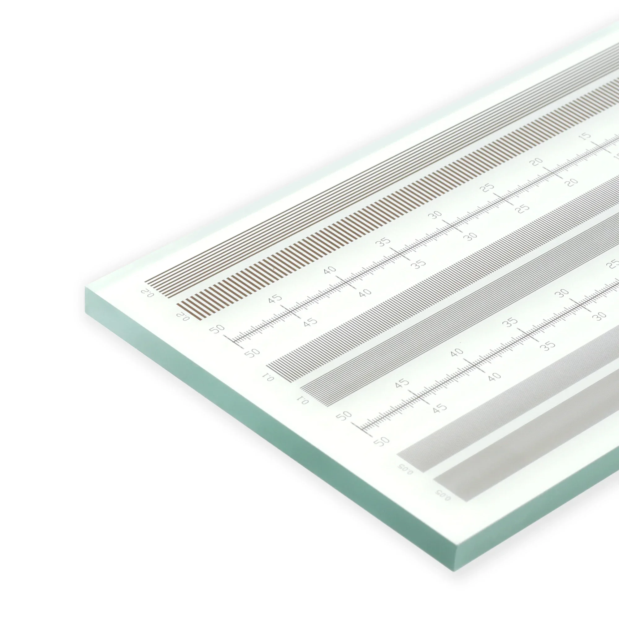 High Precision Glass Scale Ruler Calibration Plate for Machine Vision System and Microscope Calibrate