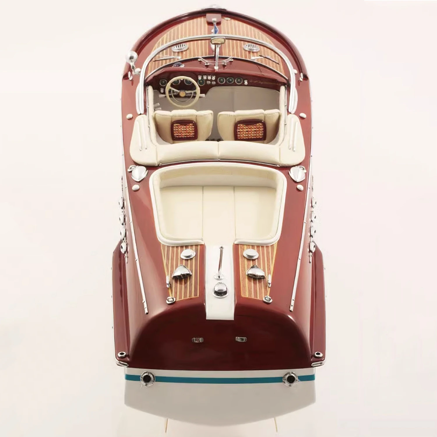 1/15 Riva Aquarama Luxury Yacht Model 55 Cm Made of High-grade Solid Wood  Purely Handcrafted Yacht Static Model Ship Toy