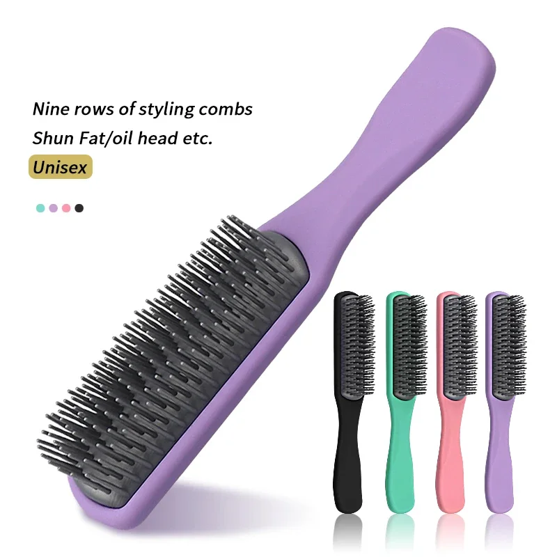 

1pc high-quality plastic scalp massage comb detoxification hair brush salon women's styling hair comb Special for real hair wigs