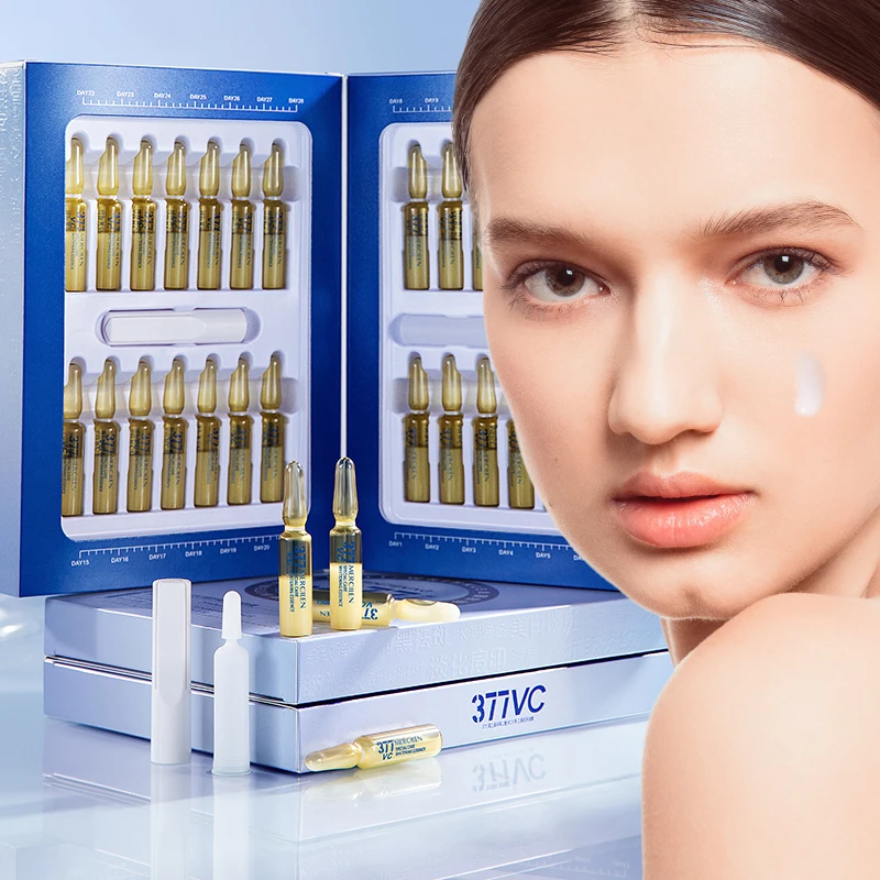 Mercilen Moisturizing Essence 2ml*28 Bottles, Contains Niacinamide, Plant-Based Squalane to Moisturize and Brighten Facial Skin, Making Skin Look Younger, Suitable for All Skin Types, Pre-Makeup Skincare Product, Travel-Sized Package