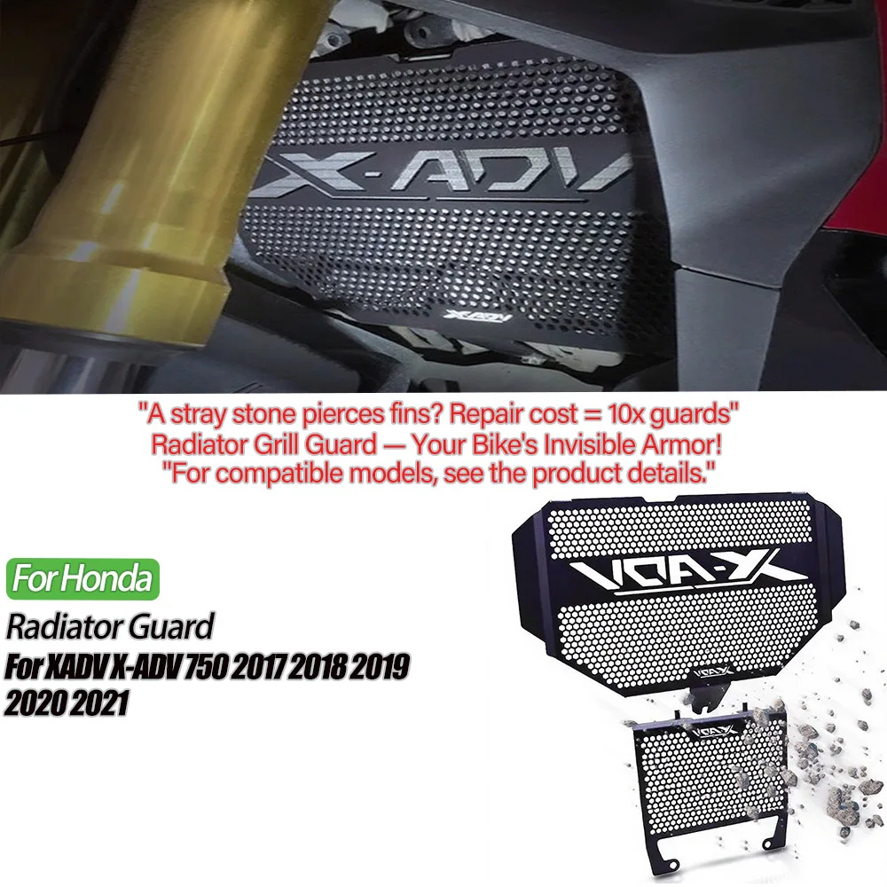 

2024 Motorcycle Accessories For Honda X ADV 750 XADV X-ADV 750 2017-2020 2021 2022 2023 Radiator Grille Guard Cover Protector