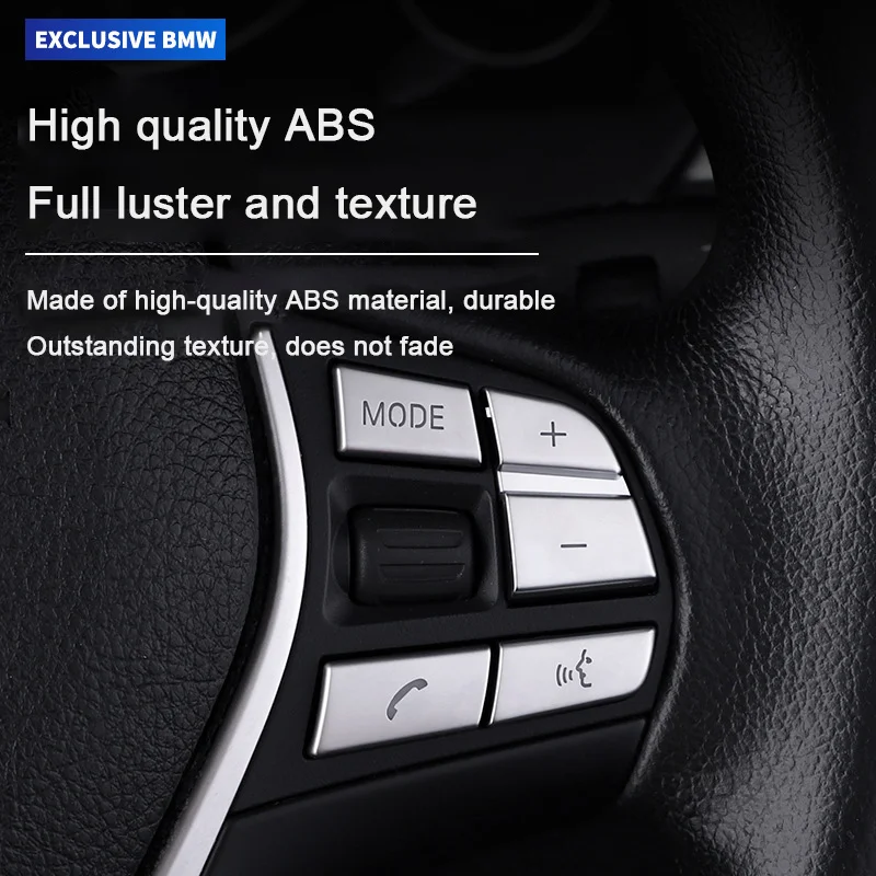 For BMW Series 3 4 F30 F31 F32 F33 F34 F36 F80 3GT Car Center Gear Knob Cover CD Number Keys Multimedia Button Sticker Accessory view 3