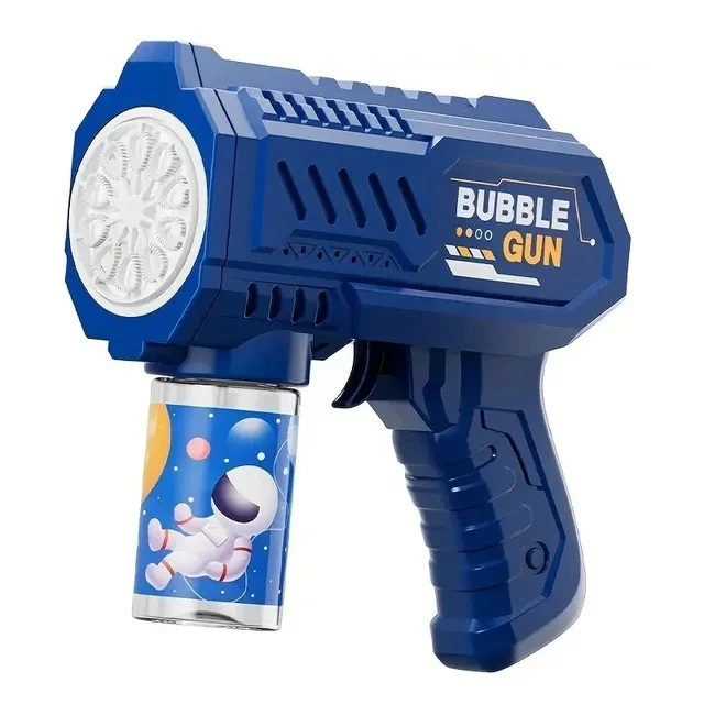 Kinderen 10-gaats elektrisch bellenpistool Automatische zeepblazer met licht Zomer Outdoor Party Games Bellenmachine voor jongens en meisjes