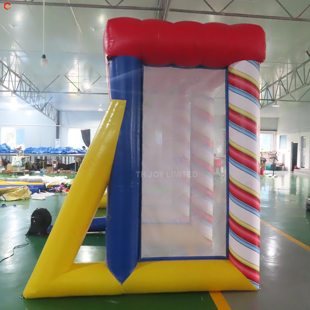 Commerciale Durevole 5x3m Gonfiabile Ascia Lancio Palla Lancio Gonfiabile Dardo Da Tavolo Gioco Sportivo 3 IN 1 Giocattolo Combo in Vendita