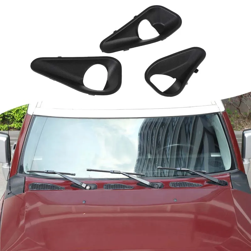 

Комплект из 3 черных накладок из АБС-пластика на основание стеклоочистителя капота для Toyota FJ Cruiser 2007-2021, наклейка, автозапчасти, OE: 55793-35010, 55794-35010