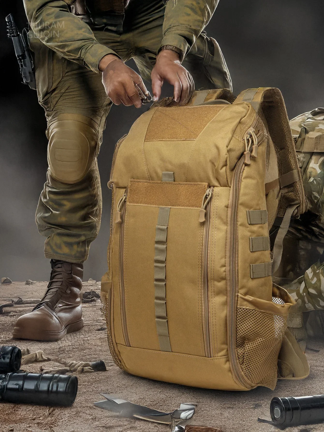 Erste-Hilfe-Set 40L Wasserdichter Taktischer Medizinischer Rucksack Erste-Hilfe-Tasche für Wandern Trekking Jagd Angeln Camping Outdoor-Sport – Detail 23