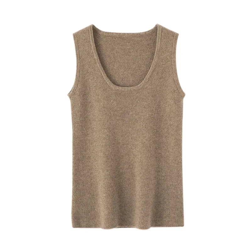 

2024 New (100% Cashmere) Women's Beautiful, Elegant, and Sexy U-neck Women's Style