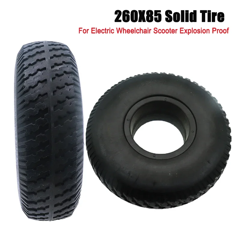 

260x85 Solid Tire 10Inchl Tyre For Electric Wheelchair Scooter Explosion Proof