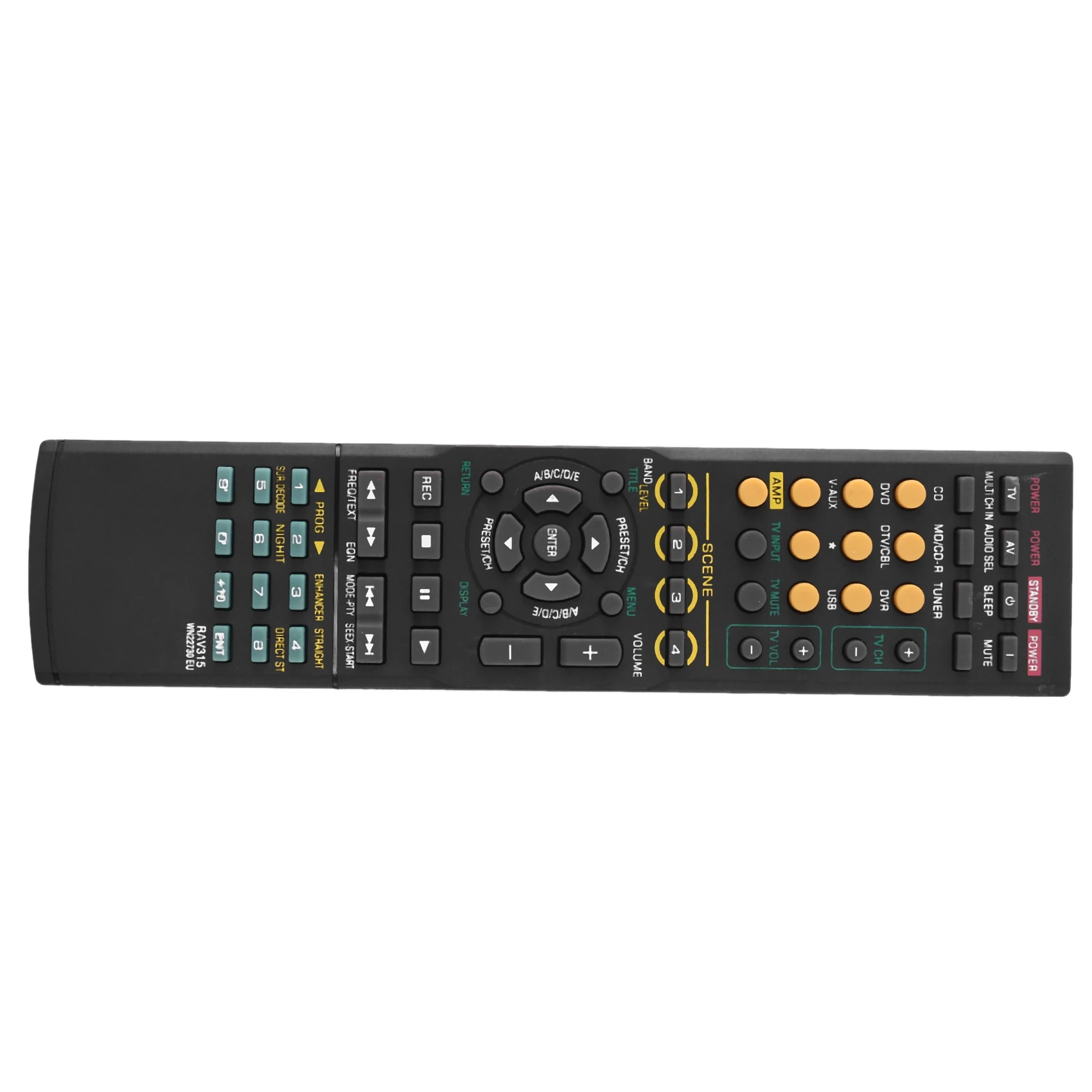 Y45A-New Replacement Remote Control Rav315 For Yamaha Htr6040G Wk22730Eu Rx-V461 Htr-6050 Rx-V650 Home Audio