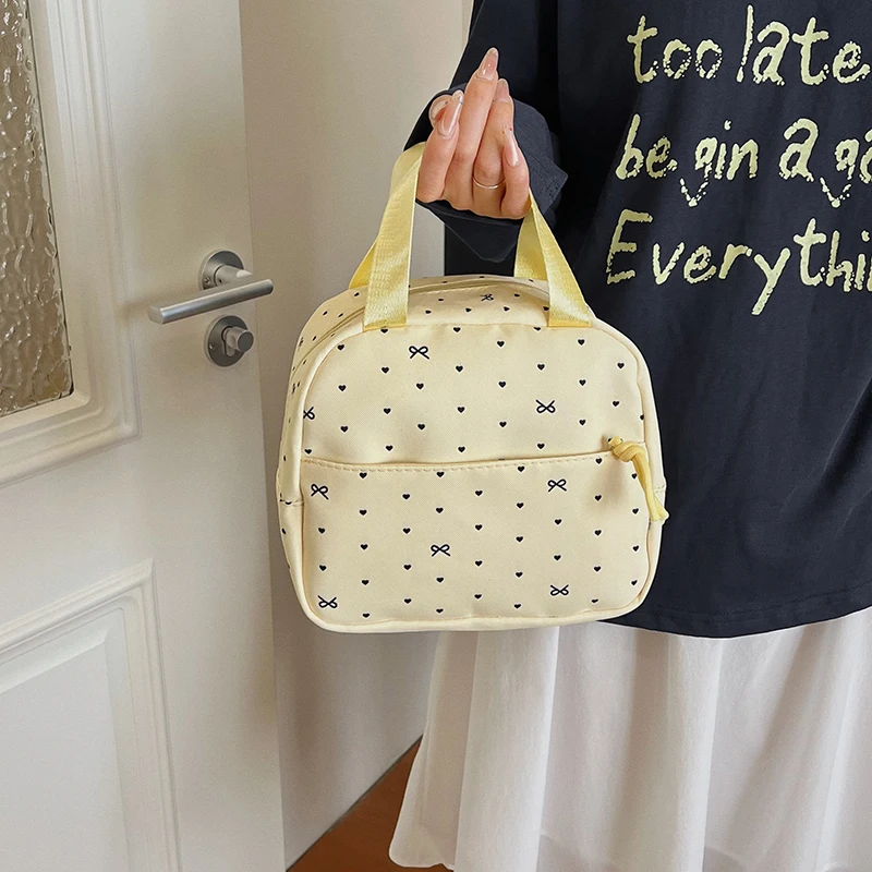 3Pcs Nylon Polka Dot Bow Students Bookbags Sets Large Capacity Kids Cute Bookbag Set for Teens Girls Women College Outdoor