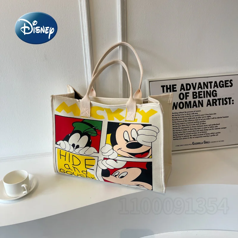 Disney Mickey Nieuwe Dames Handtas Multifunctionele Luiertas Handtas Cartoon Mode Damestas Grote Capaciteit Draagtas