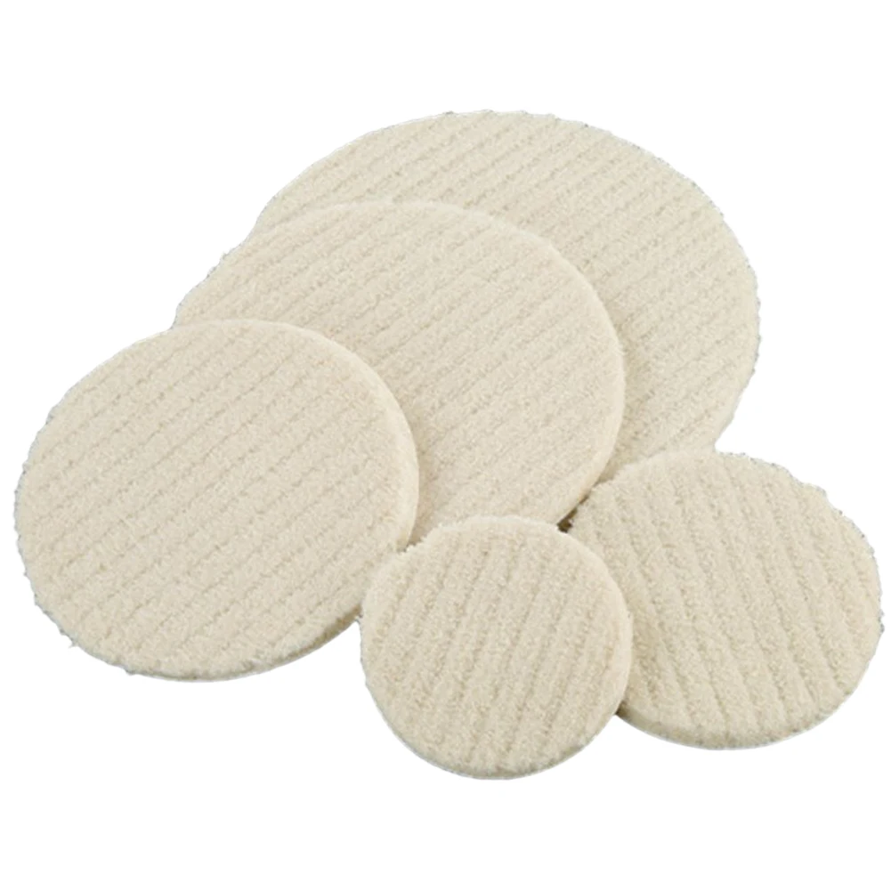 Polishing Pads Wool Buffing Felt Wheel 80 100 125 150 180mm For Stainless Steel Glass Polish Repair Scratche Power Tool Parts