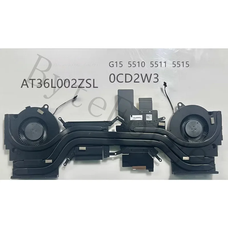 OEM Replacement  For DELL G15 5510 5511 5515 Laptop CPU GPU Cooling Fan with Heatsink CN-0CD2W3