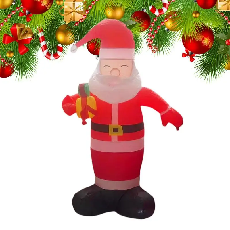 Inflatable Santa Claus Outdoor LED Lights Santa Claus Decoration Holiday Photo Props Large Blow Up Christmas Yard Decorations