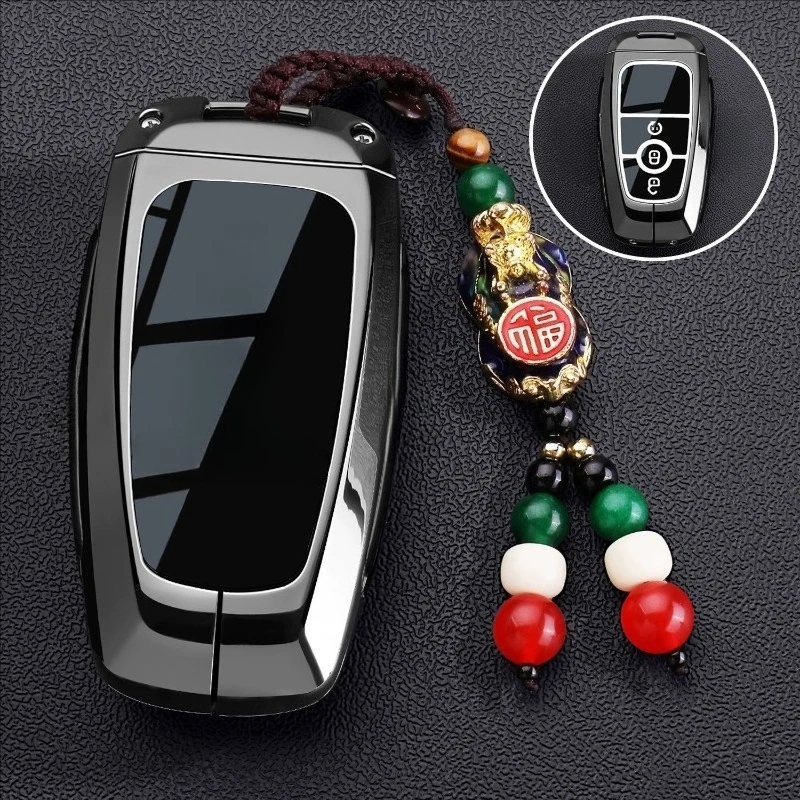 Protective Zinc Alloy Key Cover Case for Lincoln Z/Navigator/Corsair/Nautilus/Aviator (2025) - Key Fob Shell Keybag Keychain