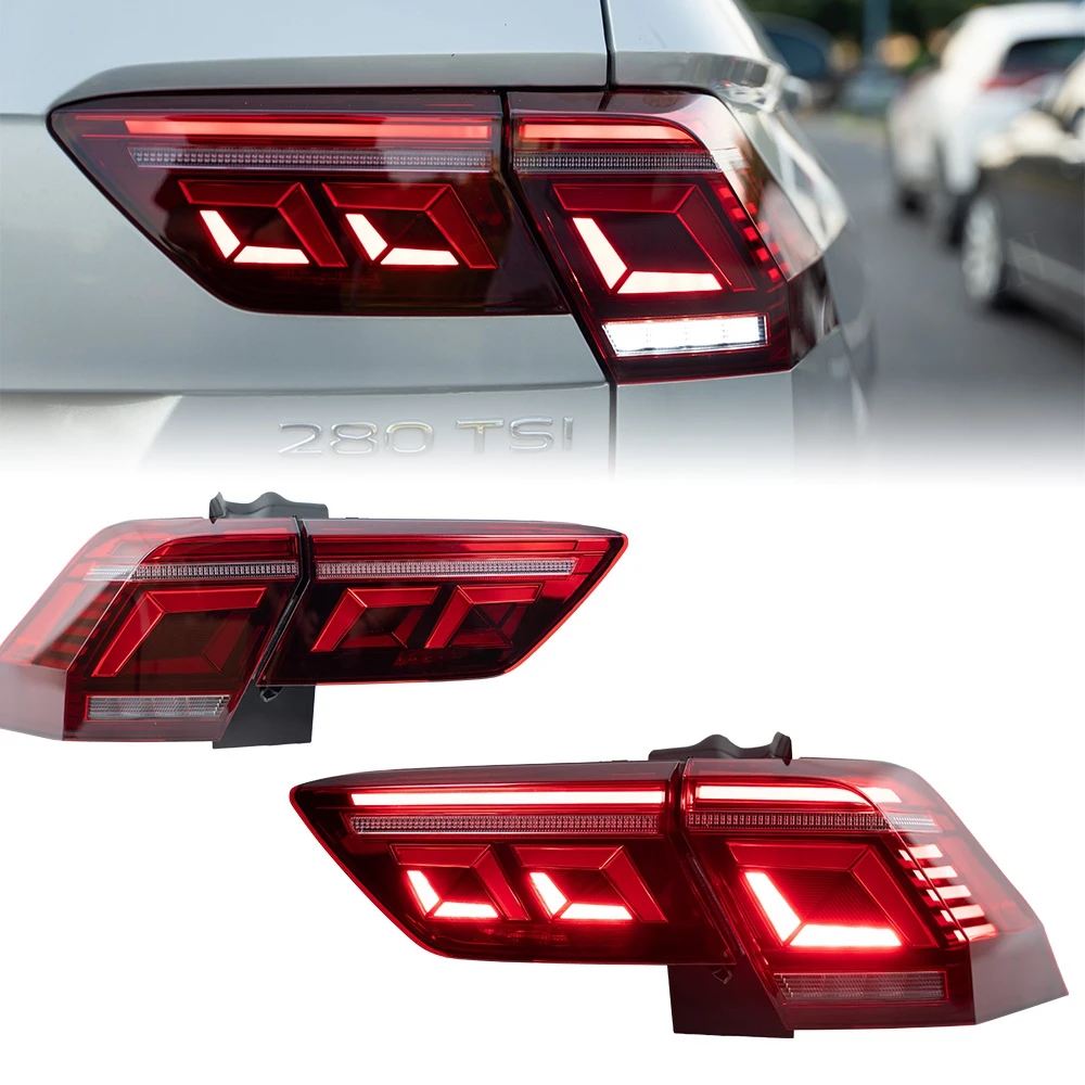 Tail Lamp For VW Tiguan L 2017-2022 Led Fog Lights DRL Daytime Running Lights Tuning Car Tiguan L Accessories Tail Lights