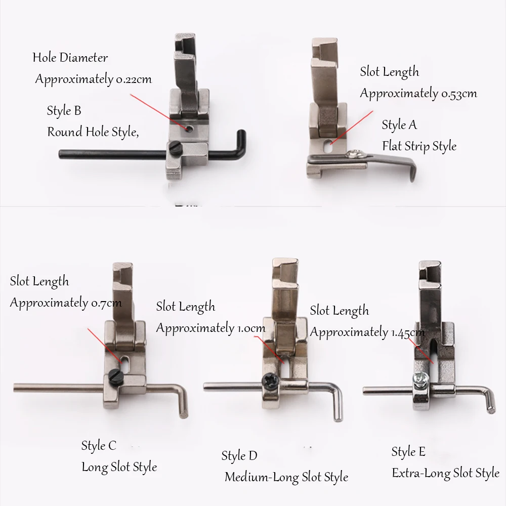 Industrielles Nähmaschinenzubehör, Hutherstellungs-Nähfuß P8103, verstellbarer Führungsband-Nähfuß für High-Head-Maschine